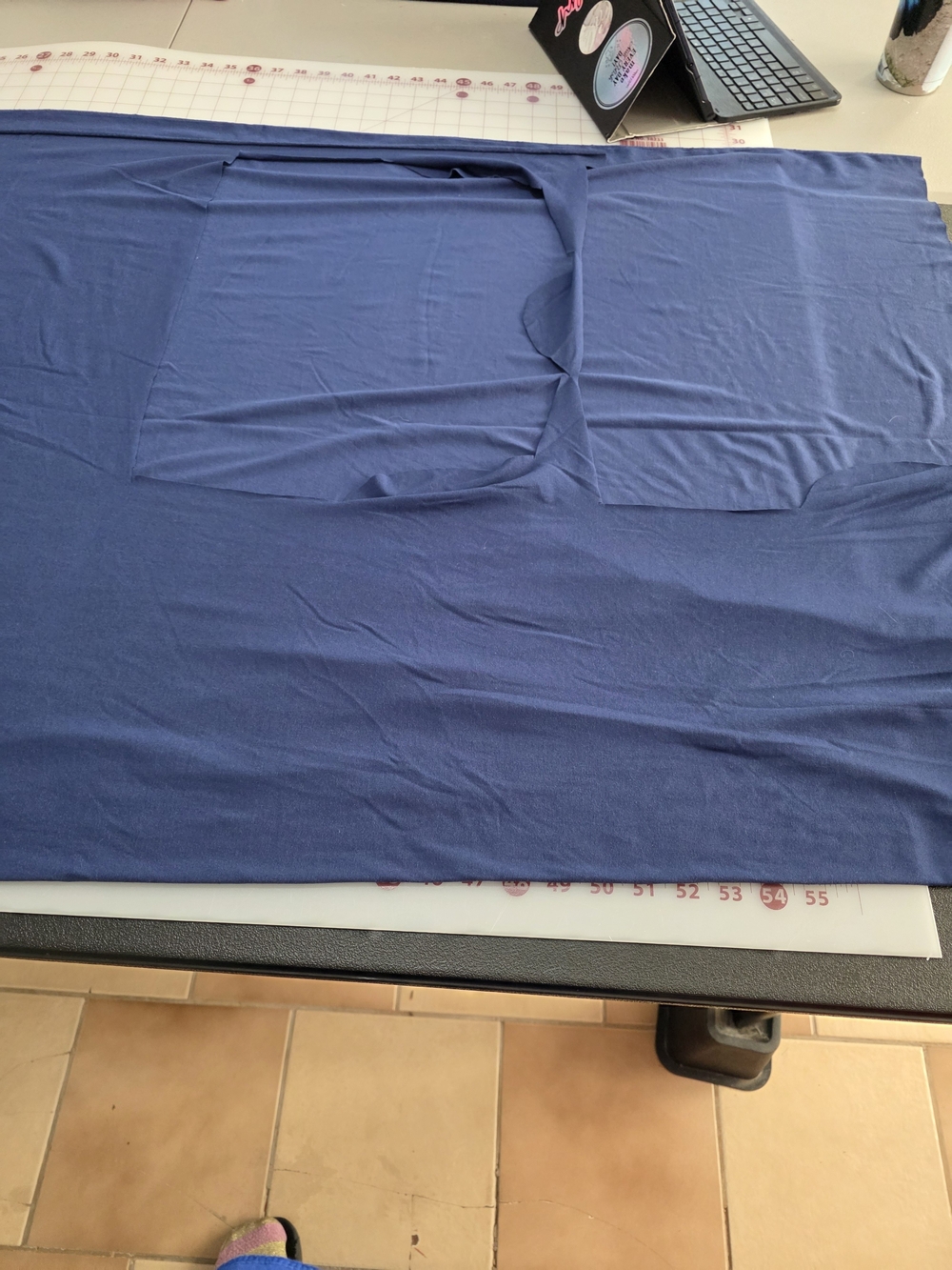 Navy Blue Double Brushed Polyester